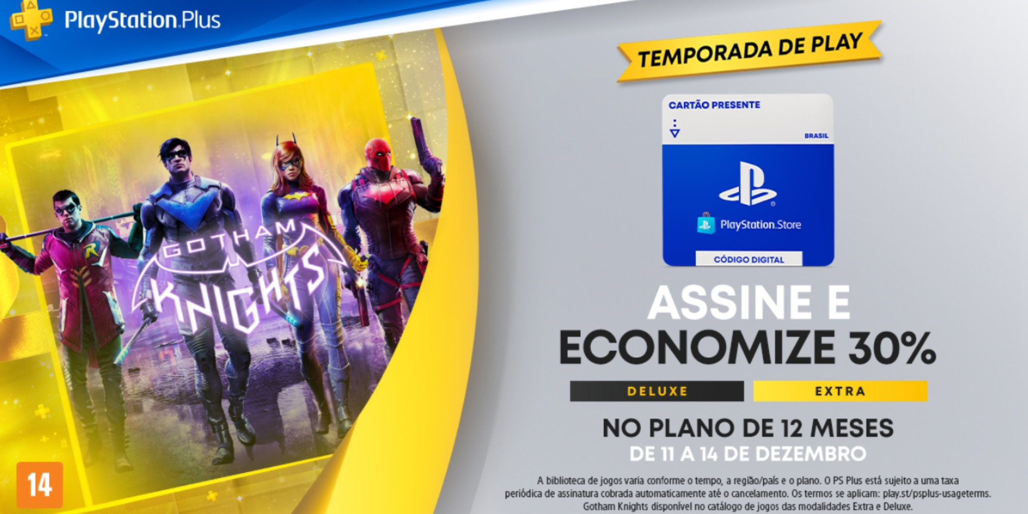 Promoção de Natal PlayStation: Descontos imperdíveis em PS Plus, consoles e  gift cards