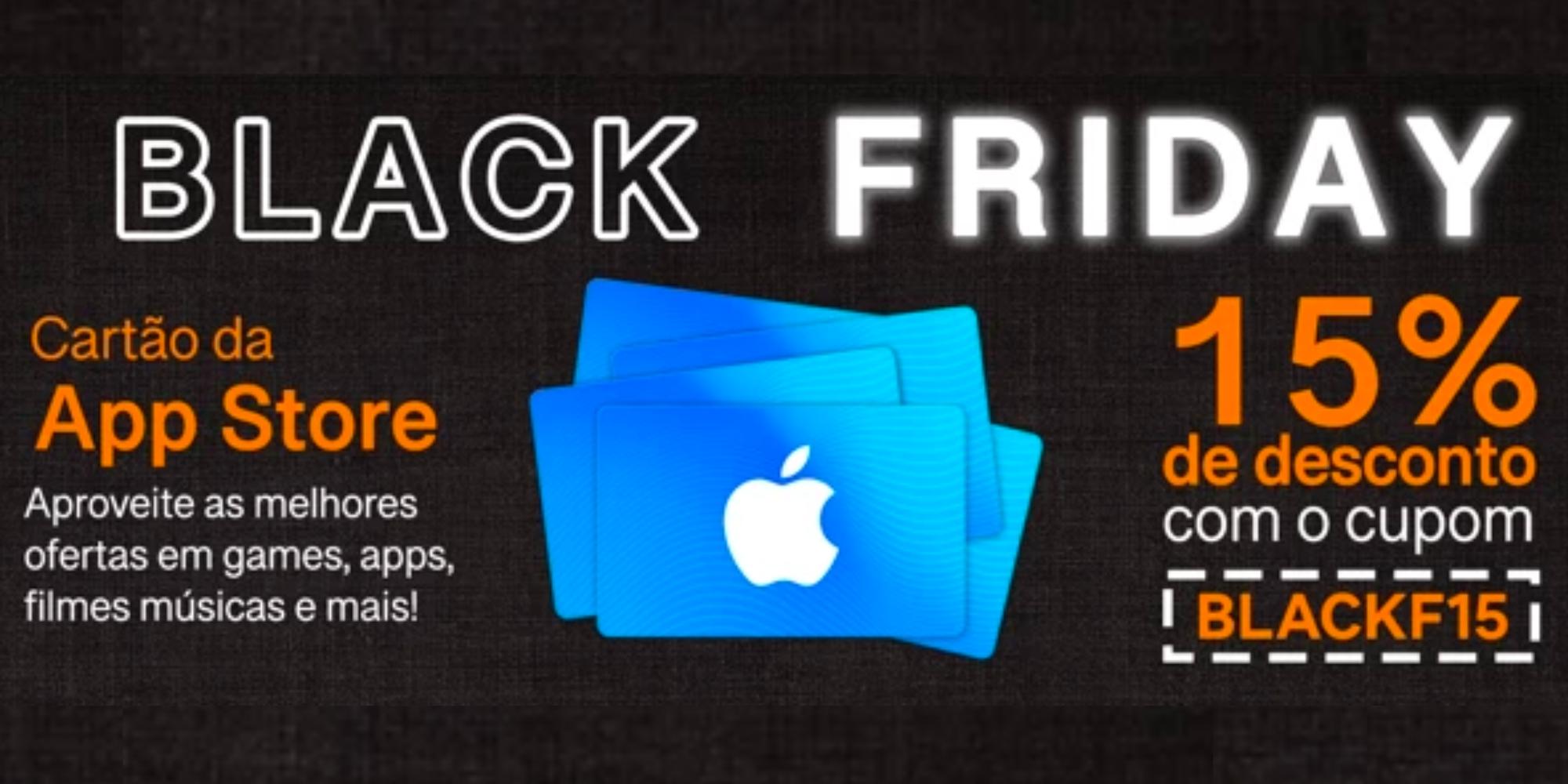 Cover Image for Apple oferece 15% de desconto em cartões-presente da App Store na Black Friday