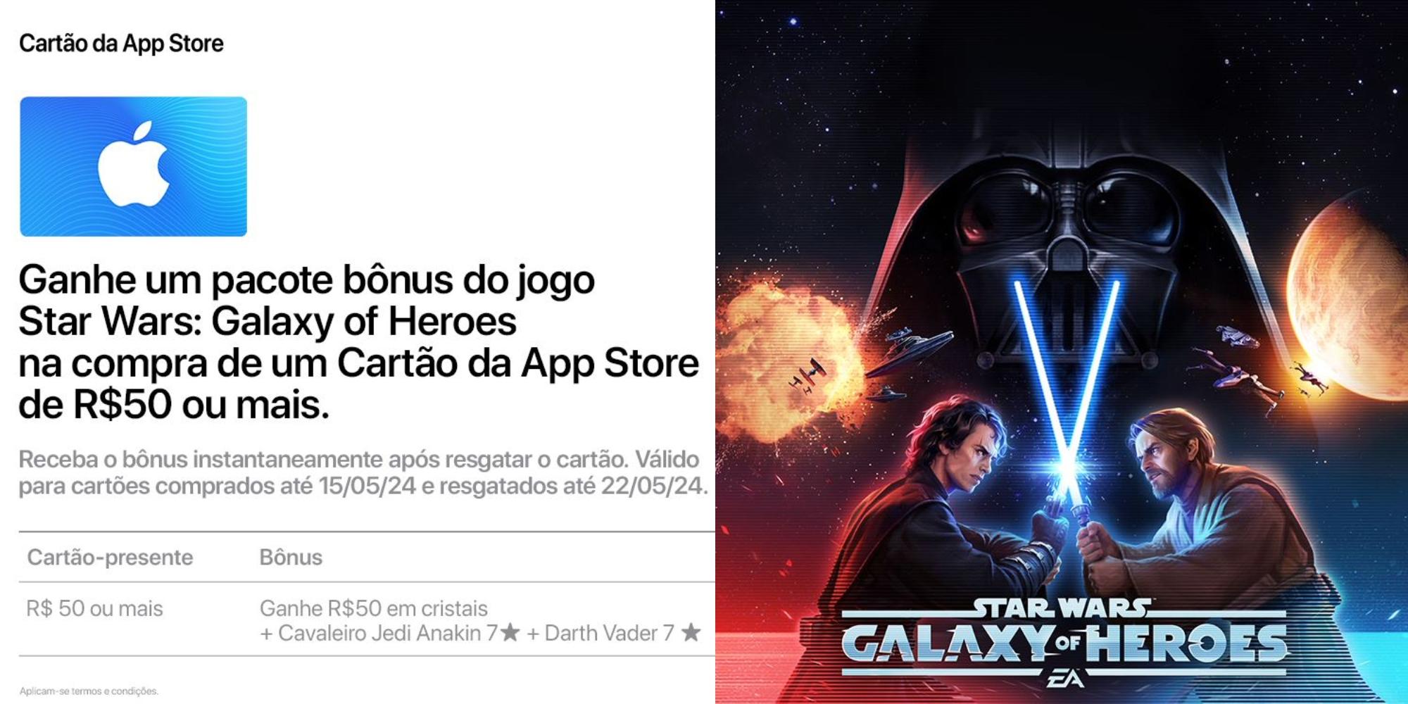 Cover Image for Promoção Star Wars: Galaxy of Heroes e Cartão da App Store
