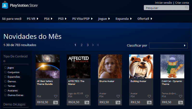 O que é a PlayStation Store e como ela funciona