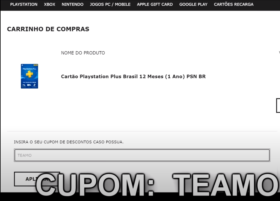 Promoção Playstation Plus!