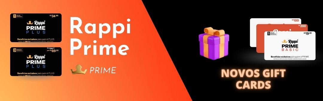 Rappi Prime Basic ou Prime Plus, confira as vantagens de assinar esses planos, que te oferecem vantagens como entrega grátis e Hbo Max.