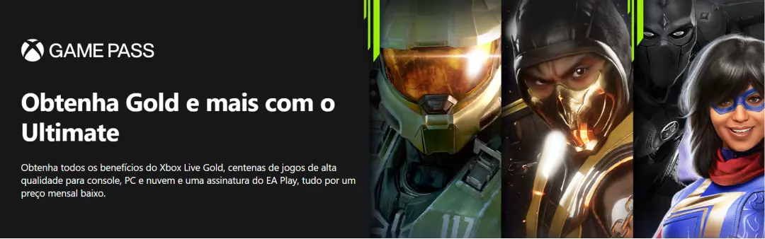 Upgrade de assinatura Xbox Game Pass Ultimate com desconto!