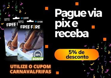 Carnaval Free Fire 5% de desconto