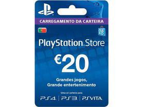 Cartão Playstation Card Psn 20 Euros Portugal Ps3 Ps4 Ps5