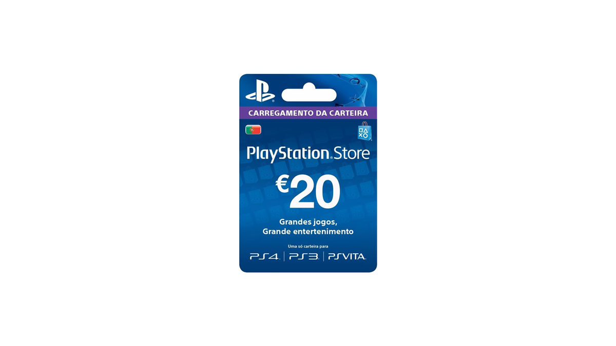 Cartão Playstation Card Psn 20 Euros Portugal Ps3 Ps4 Ps5