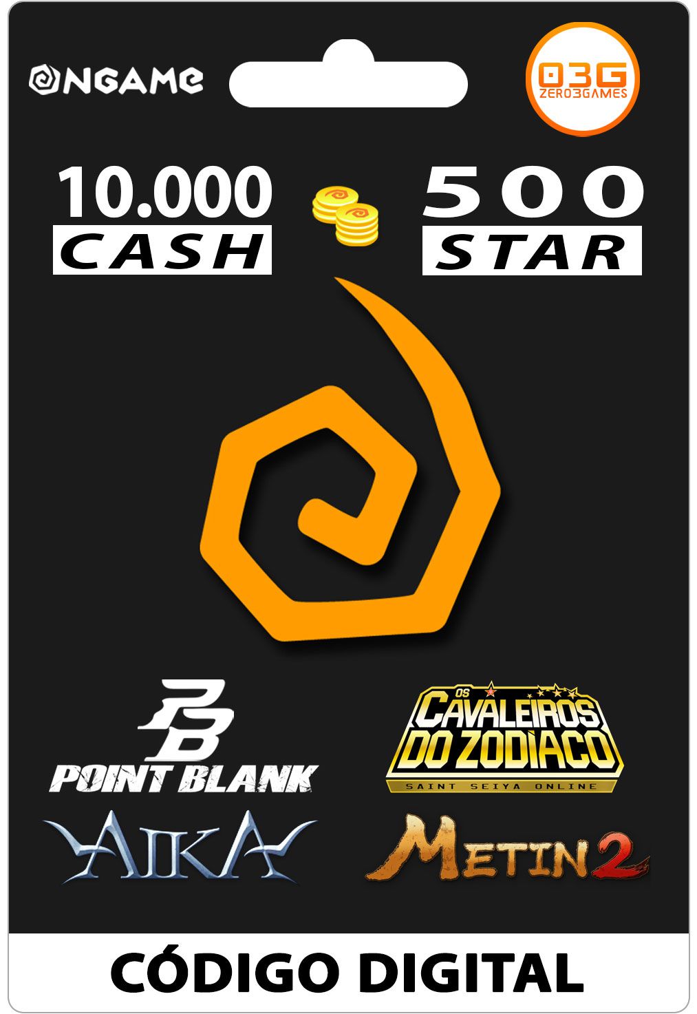 OnGame: 10.000 Cash: Point Blank, AIKA e Metin 2 [DISABLED]
