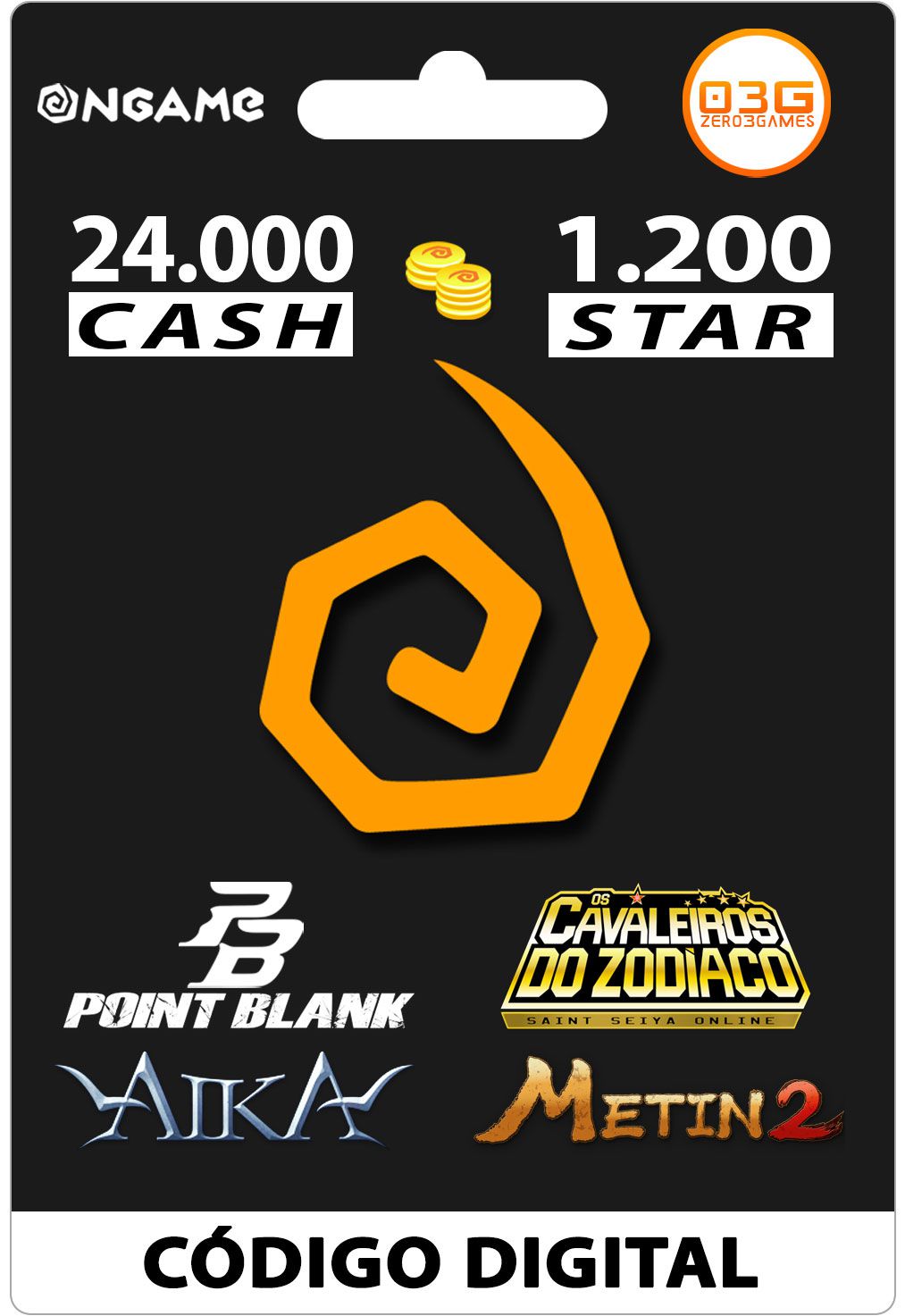OnGame: 24.000 Cash: Point Blank, AIKA e Metin 2 [DISABLED]