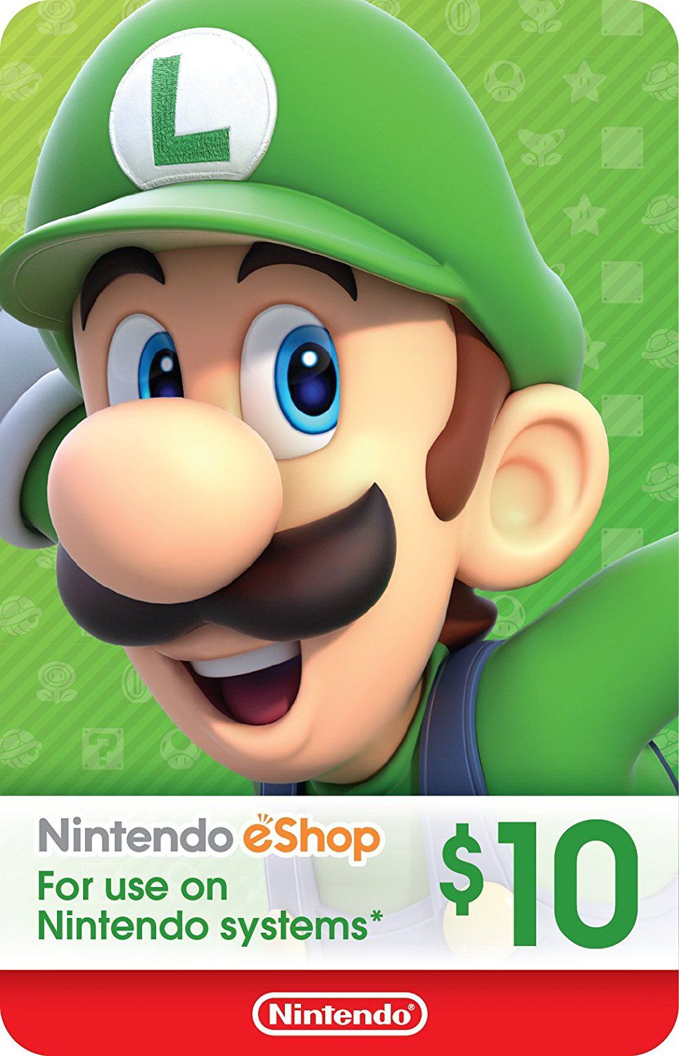 Cartão Nintendo Switch 3ds Wii U Eshop Card Usa 5 Dólares