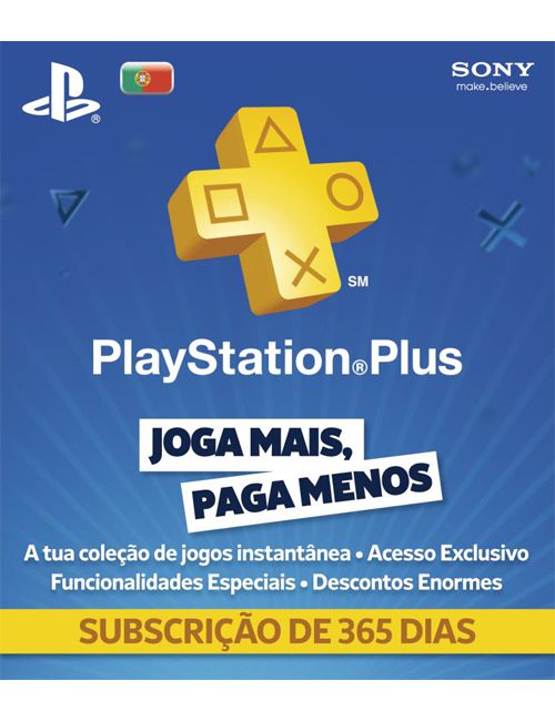 Comprar Cartão Playstation Plus 12 Meses (1 Ano) PSN Portugal