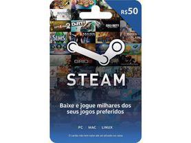 Cartão Pré Pago Steam - Gift card 50 BRL - LacerdaGames