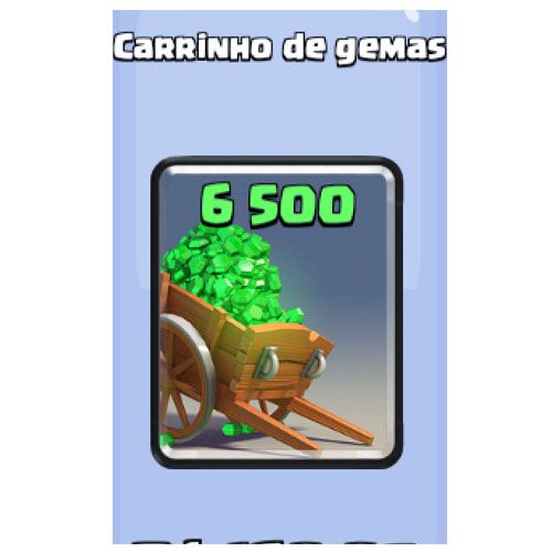 Clash Royale Carrinho de Gemas (6.500) [Gift Card]