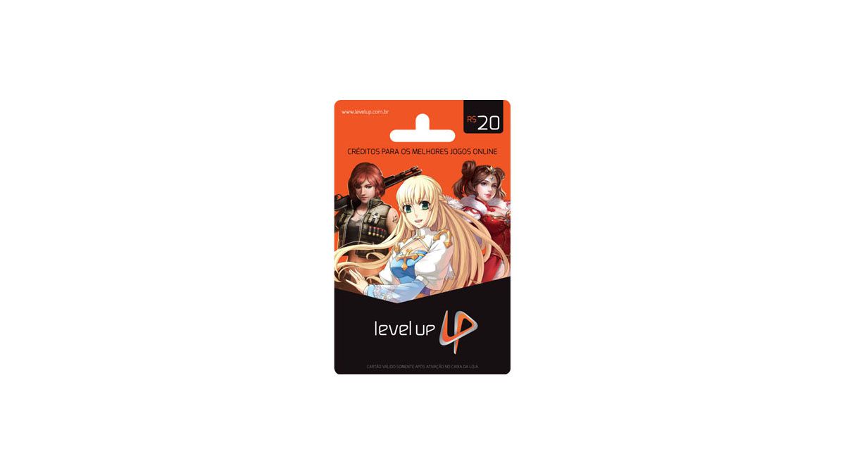 Cartão Level Up Pré-Pago: R$ 20 | Zero3Games