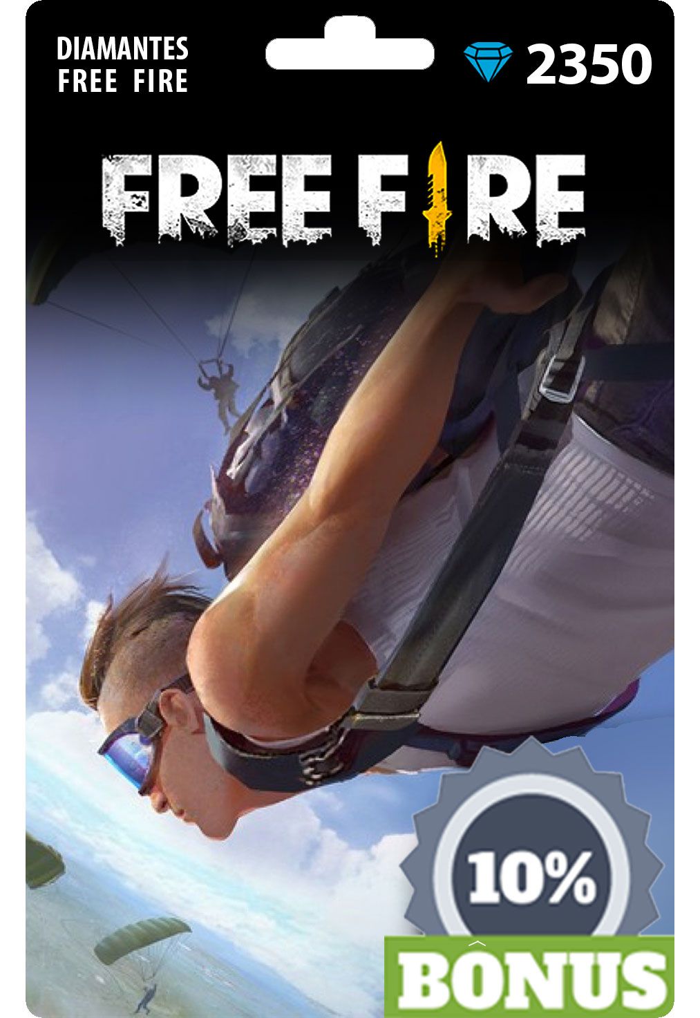 Cartão pré-pago Free Fire 2350 Diamantes + 235 Bônus em Promoção na  Americanas