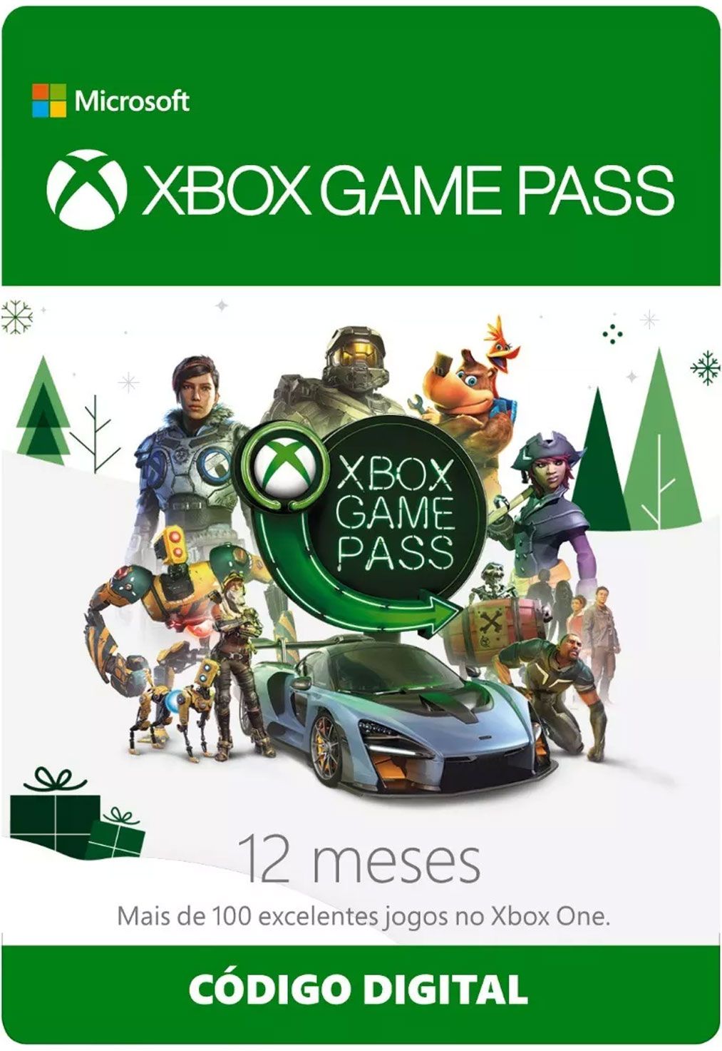 XBOX Game Pass para Console por 3 Meses - Código Digital - PT 1 UN