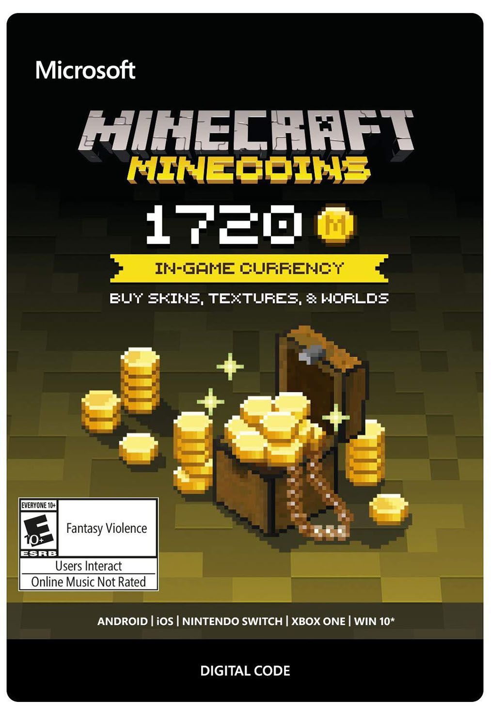 Minecraft: Pacote de Minecoins: 1720 Moedas