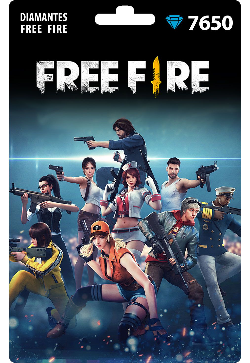 Free Fire: 7.650 Diamantes [Recarga]