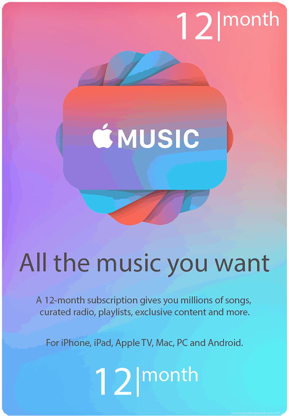 Apple Music 12 Meses - USA