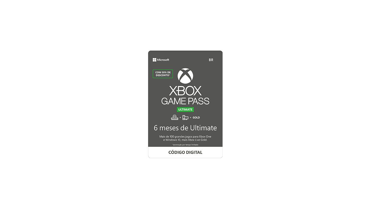 Xbox Game Pass Ultimate 6 Meses Assinatura - 25 Dígitos Xbox