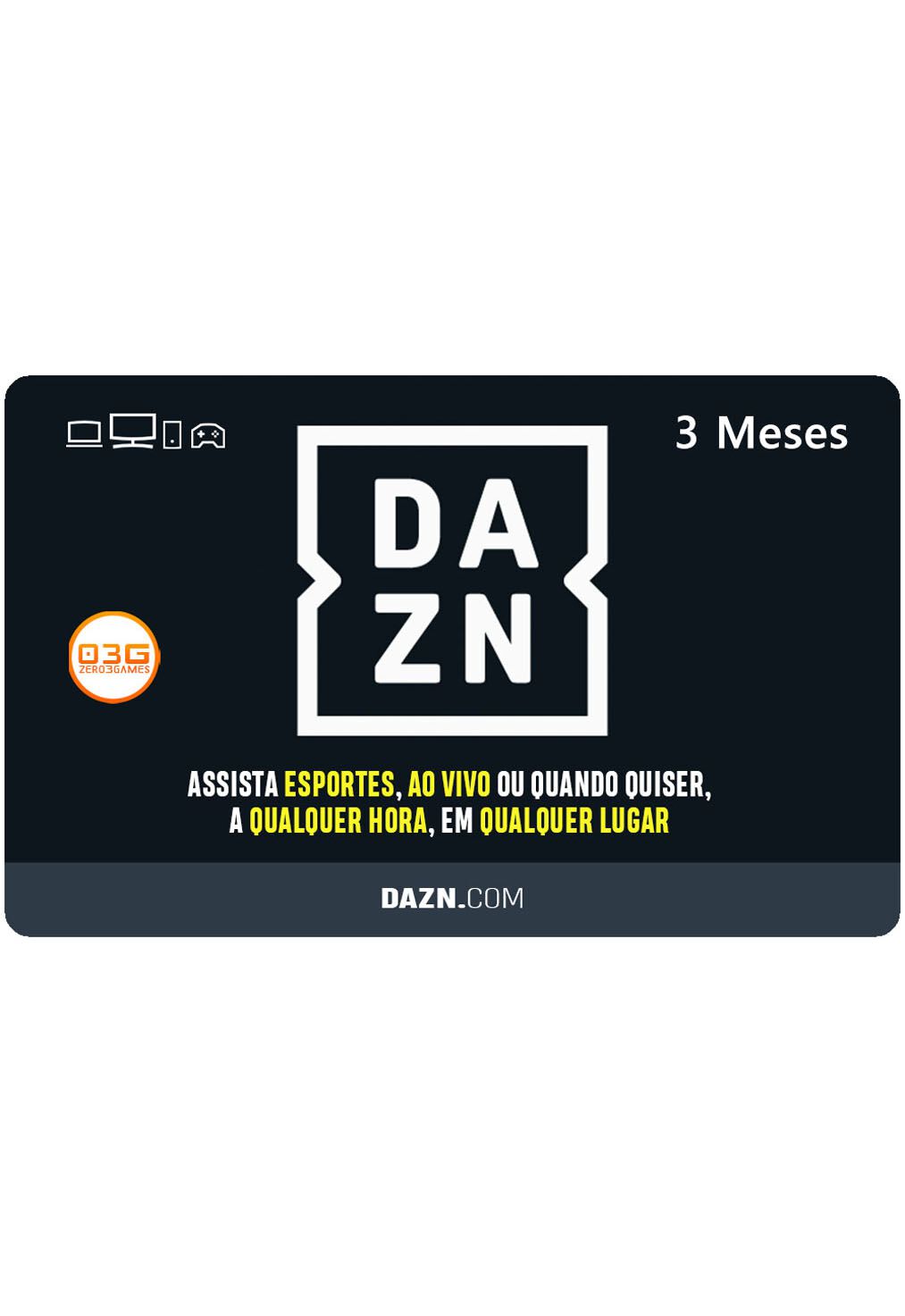 DAZN - Assinatura 3 meses