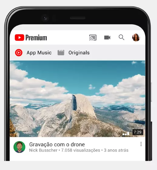 YouTube Premium com Gift Card Google Play