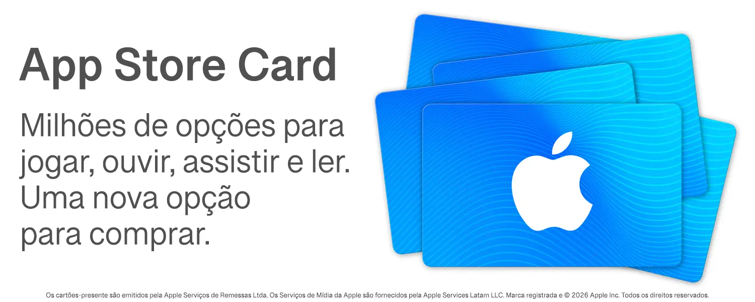 Cartão da App Store agora disponível na Zero3Games! Aproveite as promoções!