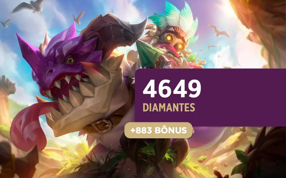 Mobile Legends - 4.649 Diamantes + 883 Bônus