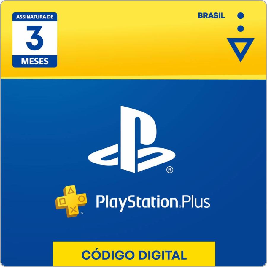 Comprar Cartão Playstation Plus Brasil 3 Meses PSN BR