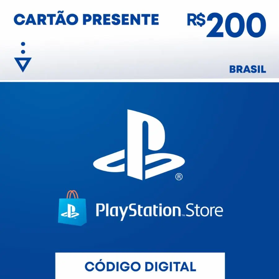 Comprar Cartão PSN 200 Reais Playstation Network Brasil