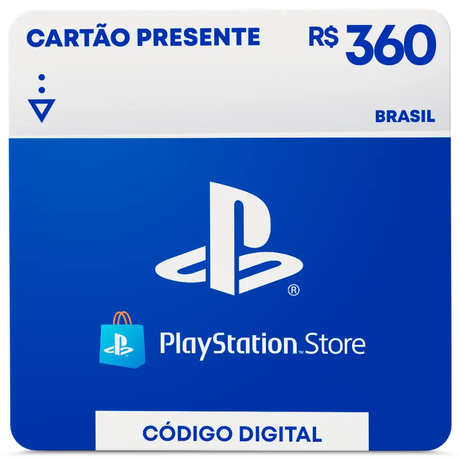 Comprar Cartão PSN 360 Reais Playstation Network Brasil