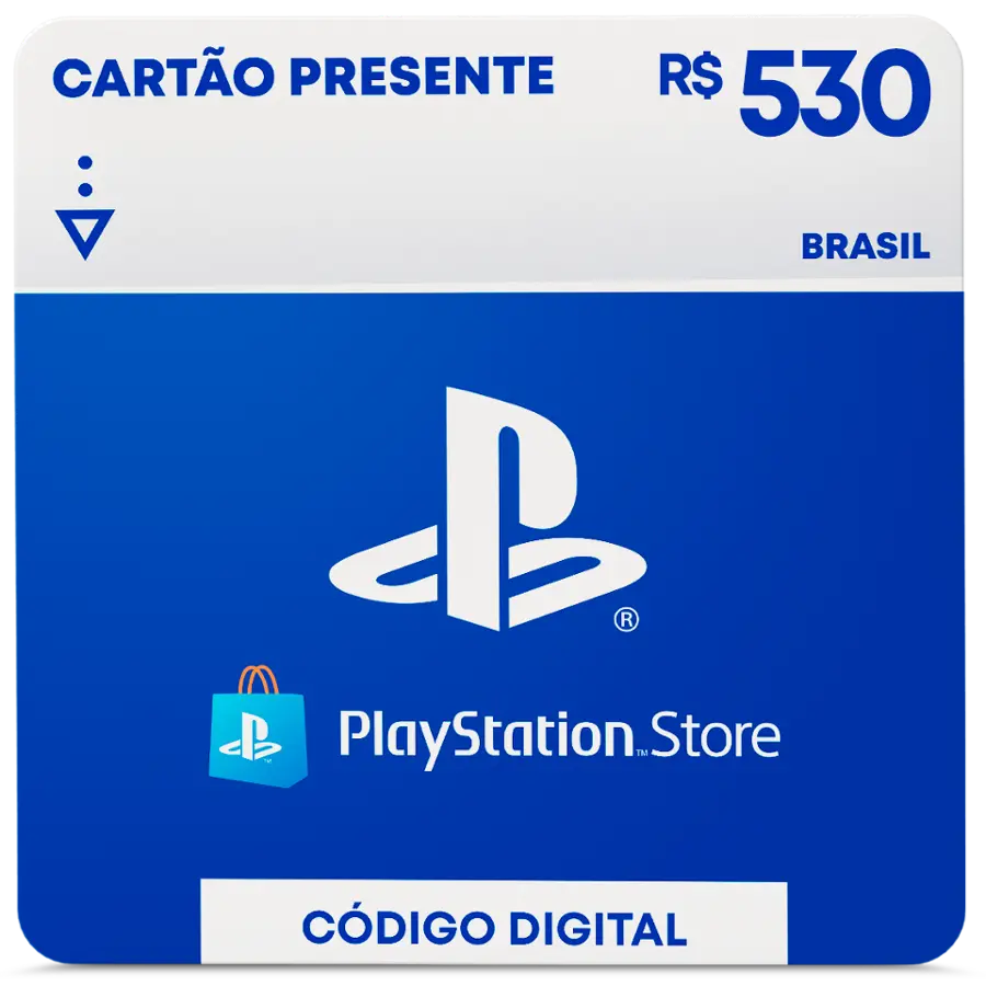 Cartão PSN. Gift Card para PS4 PS5. Playstation Plus e Créditos em Reais