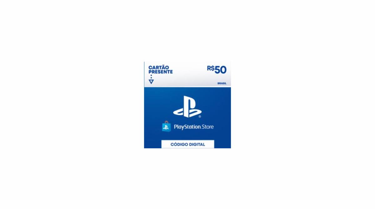 Comprar Cartão PSN 50 Reais Playstation Network Brasil