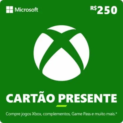 Gift Card Digital Xbox Cartão Presente R$ 250