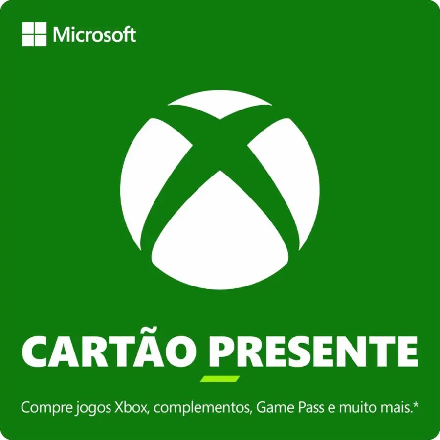 Cartão Presente Digital Xbox R$ 500 Reais