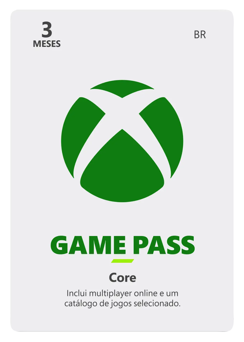 Comprar Cartão Xbox Game Pass Core - Assinatura 3 Meses