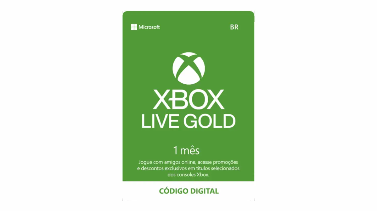 Assinatura Xbox Live Gold 12 Meses - Código Digital