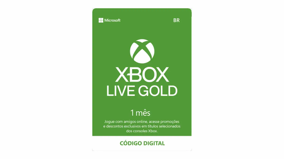 Comprar Cartão Xbox Live Gold - Assinatura 1 Mês