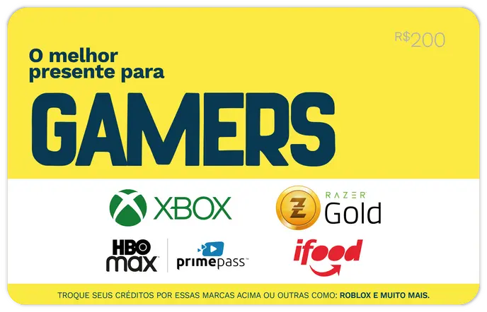 O Melhor Presente Para Gamers R$200
