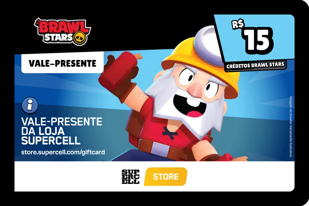 Gift Card Brawl Stars R$ 15