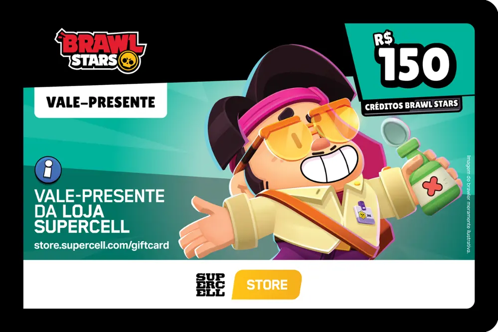 Gift Card Brawl Stars R$ 150