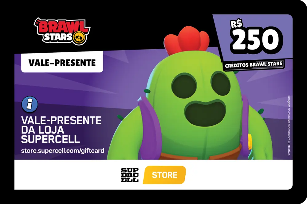 Gift Card Brawl Stars R$ 250