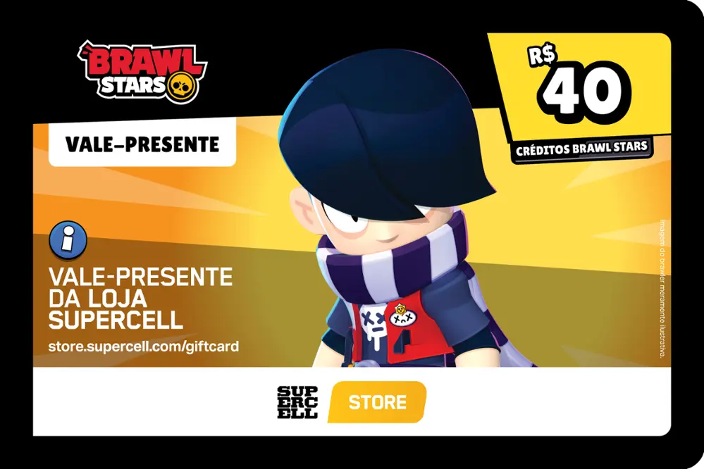 Gift Card Brawl Stars R$ 40