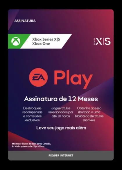 EA Play - Assinatura de 12 Meses