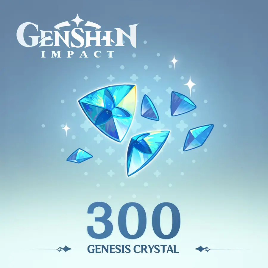 Genshin Impact - 300 Cristais Gênesis +Bônus