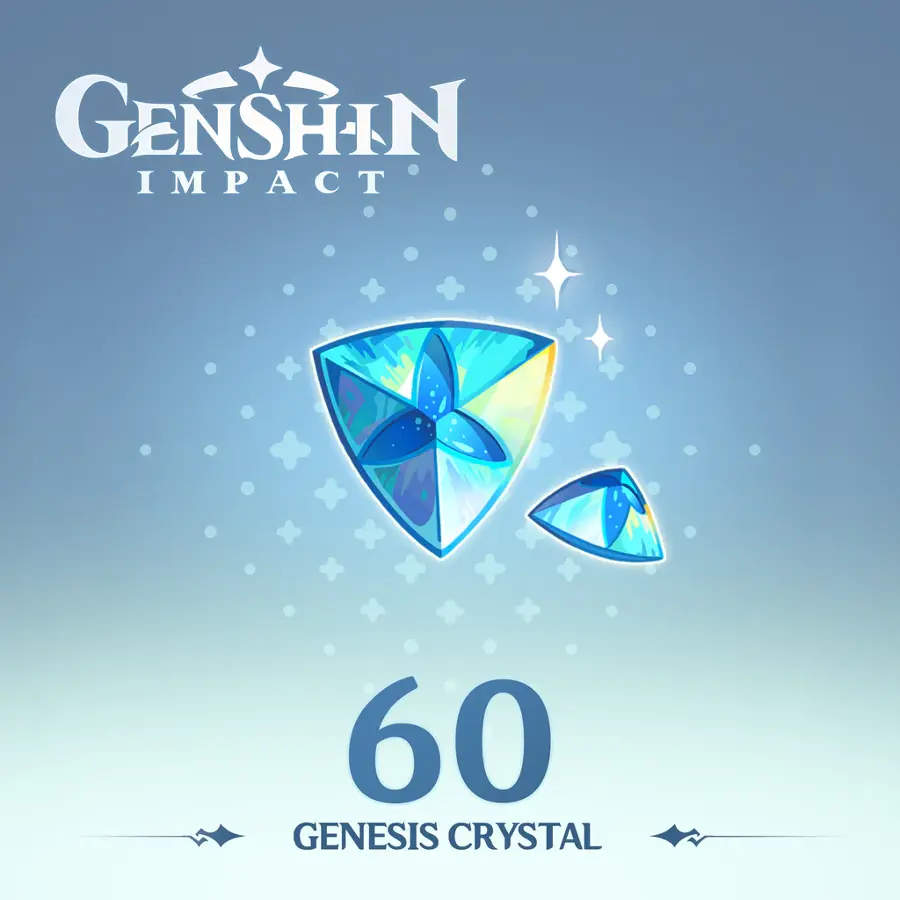 Genshin Impact - 60 Cristais Gênesis +Bônus