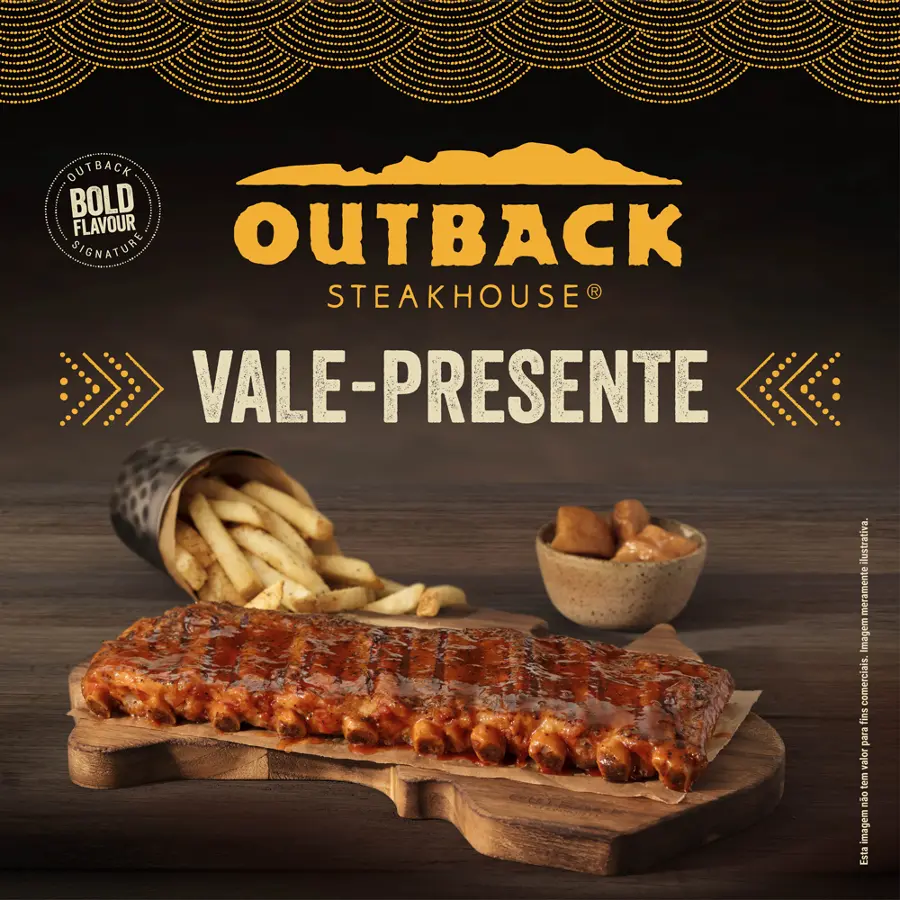 Vale-Presente Outback Steakhouse  R$200