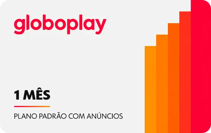Gift Card Digital Globoplay 1 Mês (Anúncios)