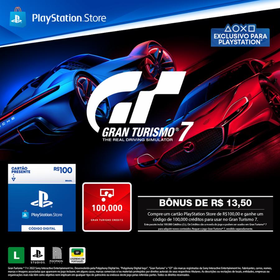 Cartão PSN. Gift Card para PS4 PS5. Playstation Plus e Créditos em Reais