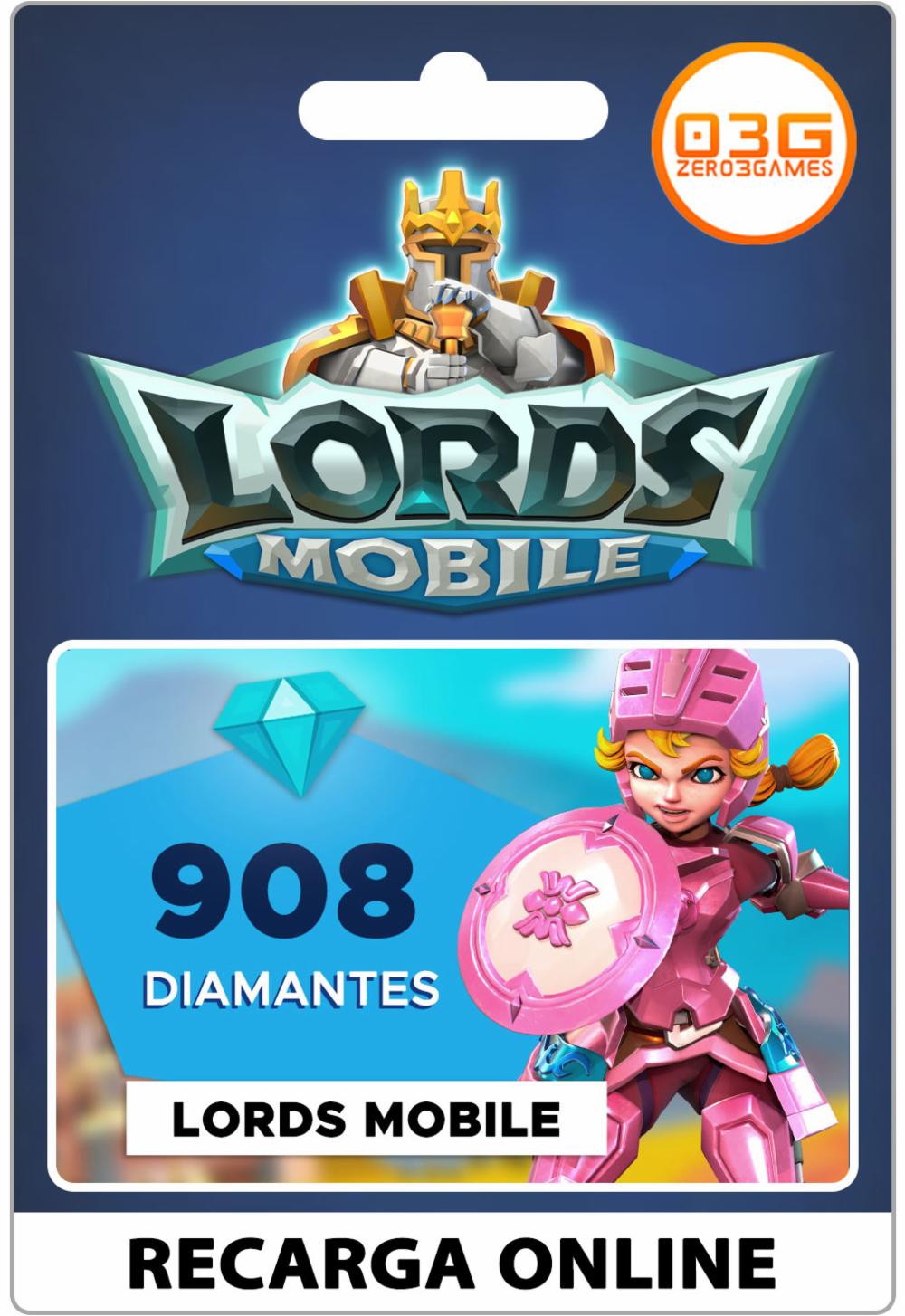 Lords Mobile 908 Diamantes