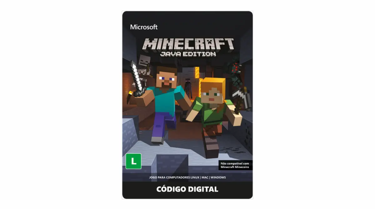 Compre agora o Minecraft Java Edition para PC - Cartão de Ativação Original
